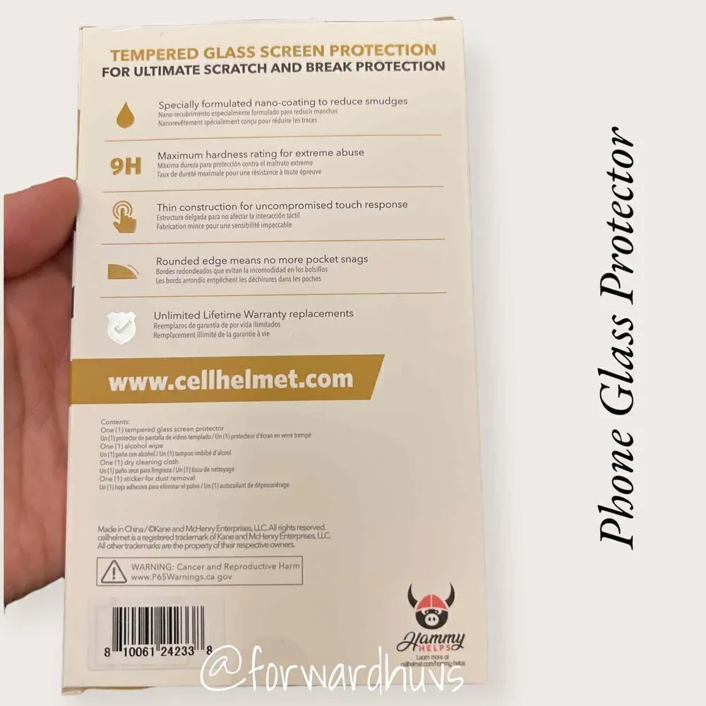CellHelmet Tempered Glass Screen Protector for Apple 5.4” 12 & 13 Mini
